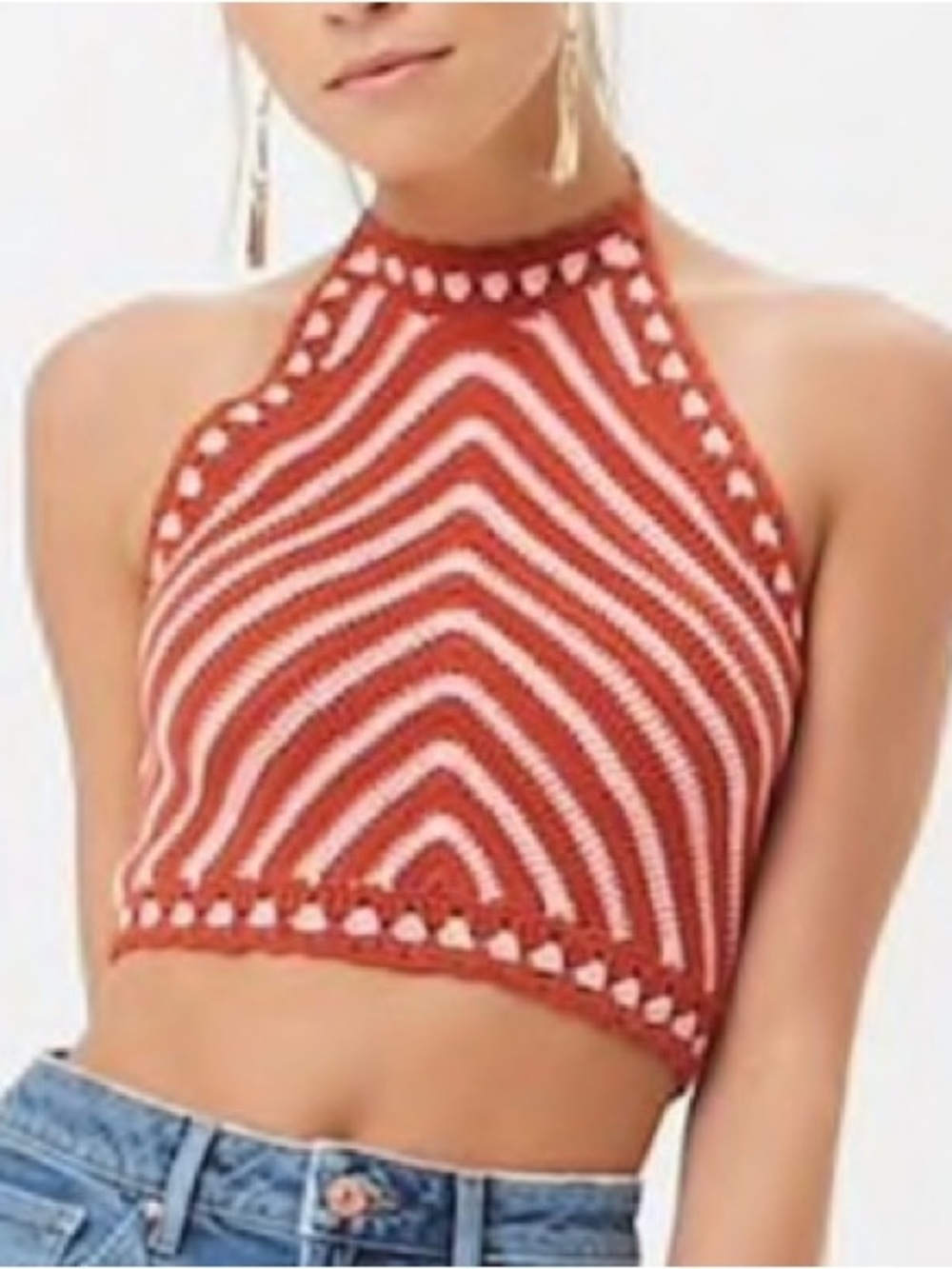 Forever 21 Knit Halter Crop Top